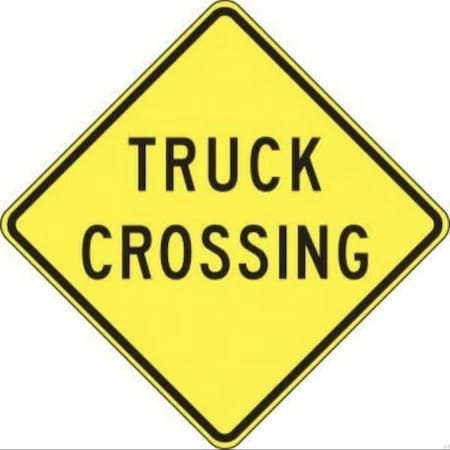 Accuform CROSSING SIGN TRUCK CROSSING 30 in X 30 in FRW442HP